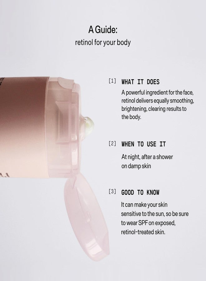 Versed Press Restart Retinol Body Lotion - Cocoa Butter + Squalane Moisturizer for Dry Skin - Firming Body Retinol to Smooth Texture & Brighten Skin - Body Breakout Treatment (8 Fl Oz (Pack of 1)) - Image 5